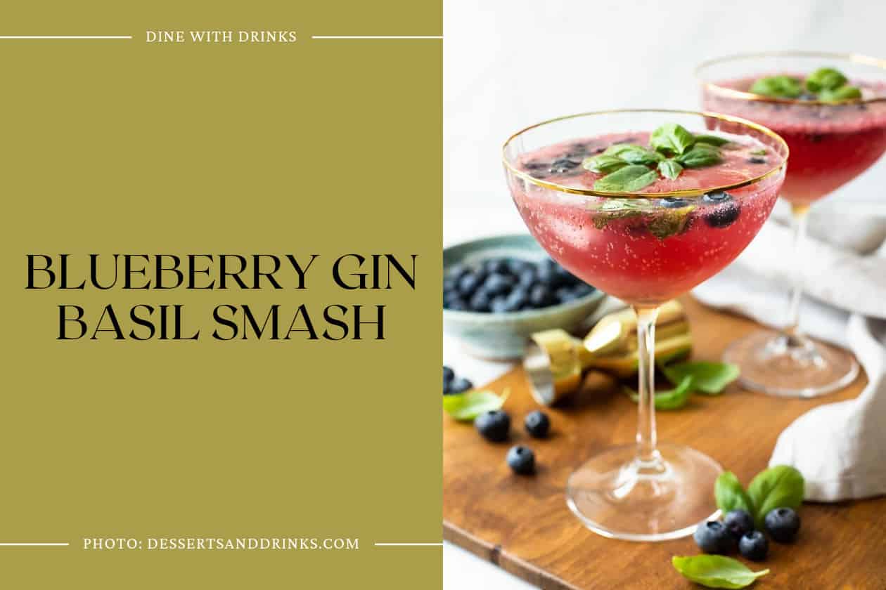 Blueberry Gin Basil Smash