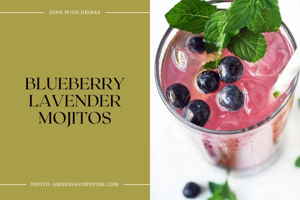 Blueberry Lavender Mojitos