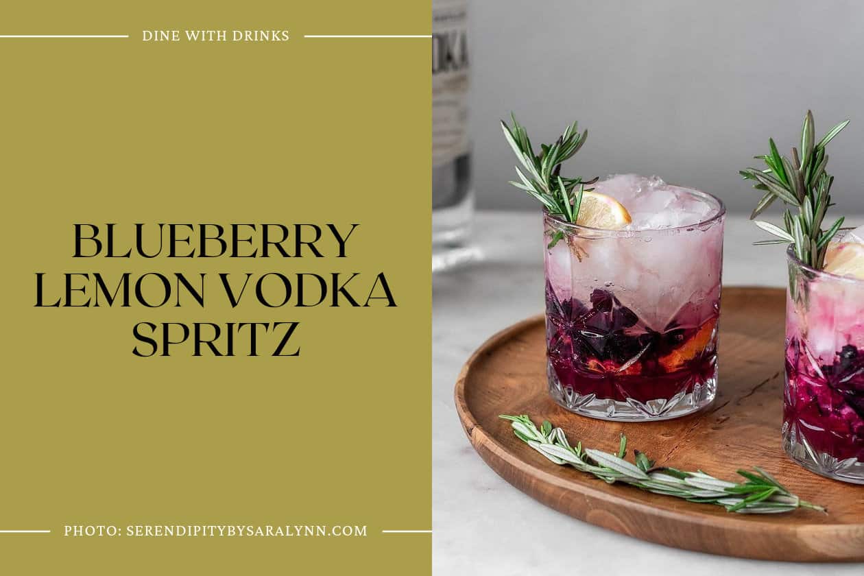 Blueberry Lemon Vodka Spritz