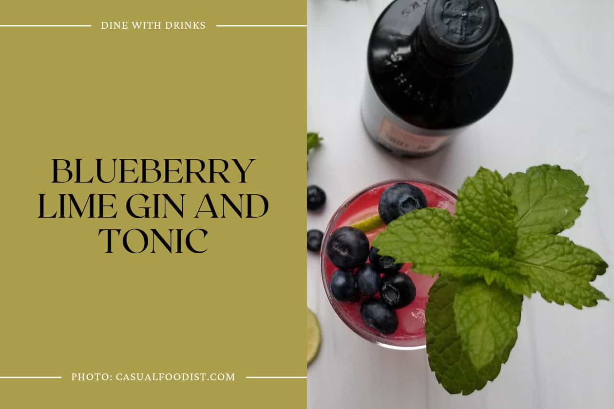Blueberry Lime Gin And Tonic