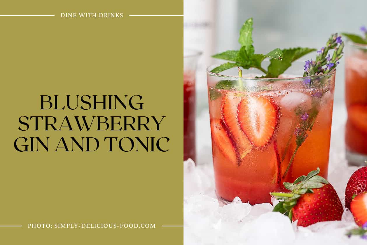 Blushing Strawberry Gin And Tonic
