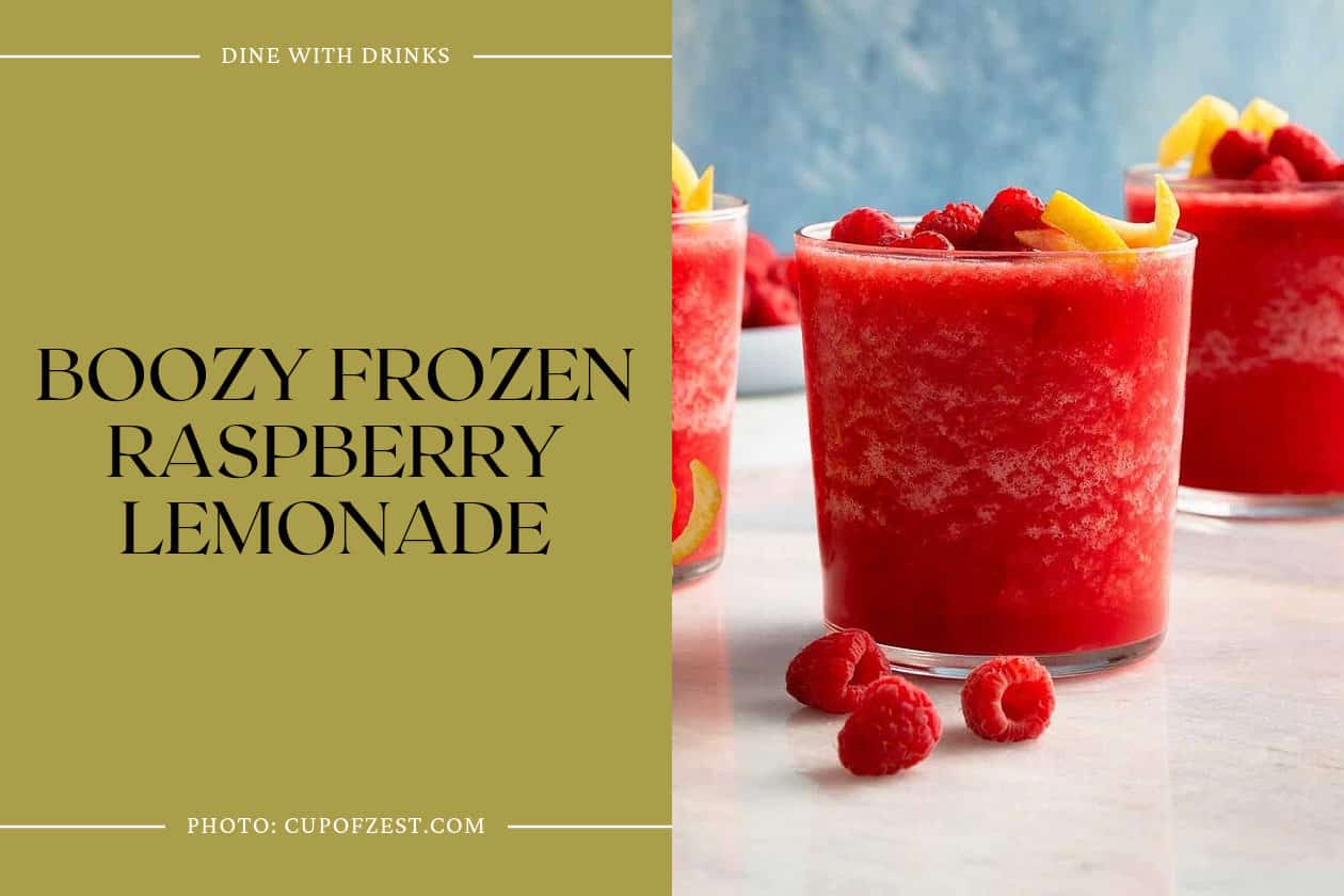 Boozy Frozen Raspberry Lemonade