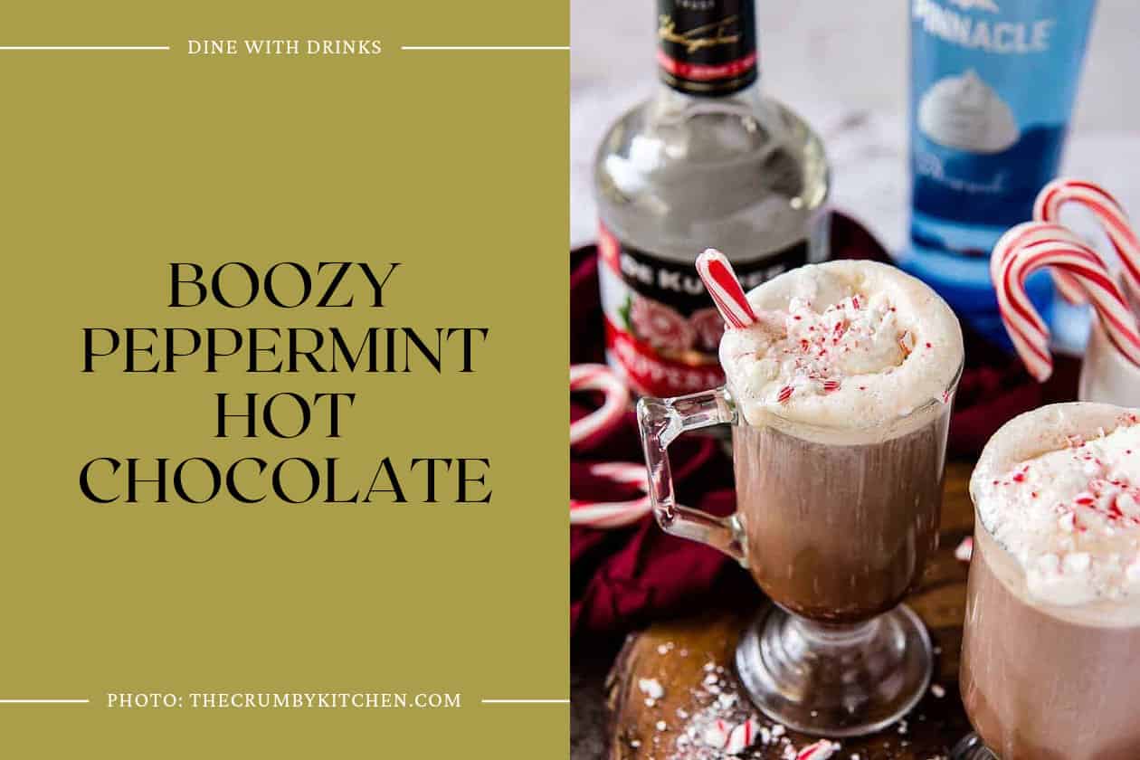 Boozy Peppermint Hot Chocolate