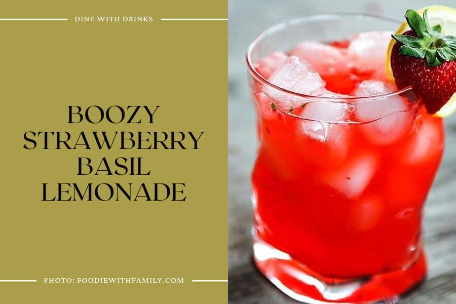 Boozy Strawberry Basil Lemonade