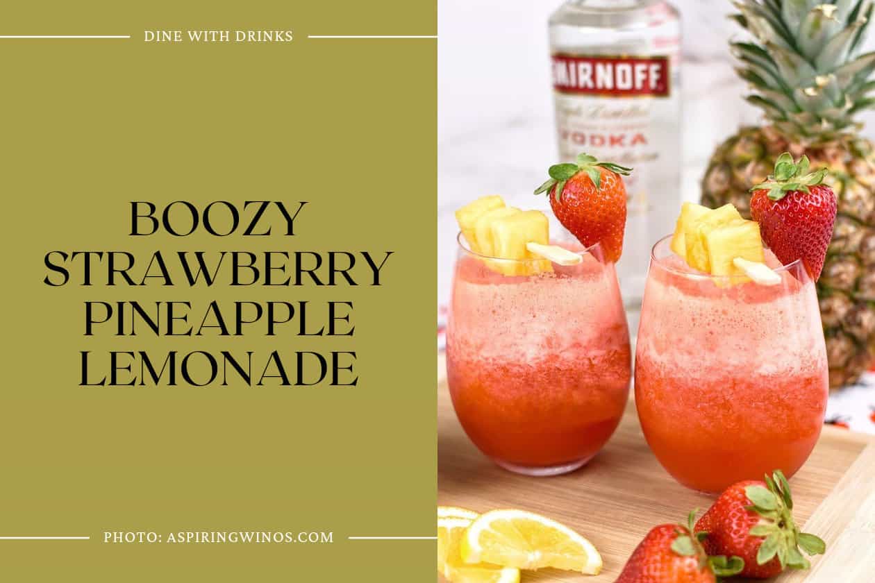 Boozy Strawberry Pineapple Lemonade
