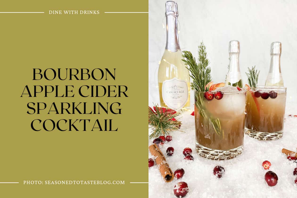 Bourbon Apple Cider Sparkling Cocktail