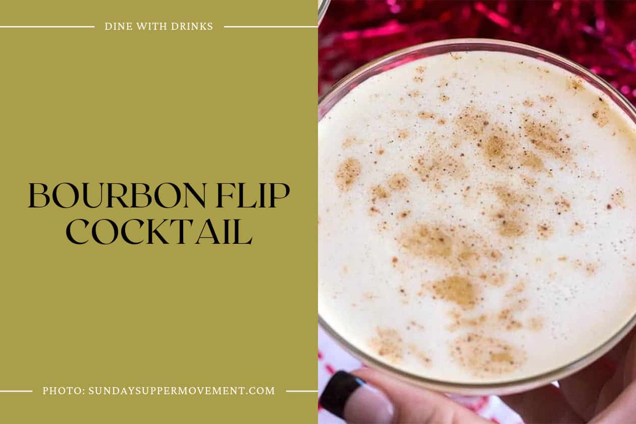 Bourbon Flip Cocktail
