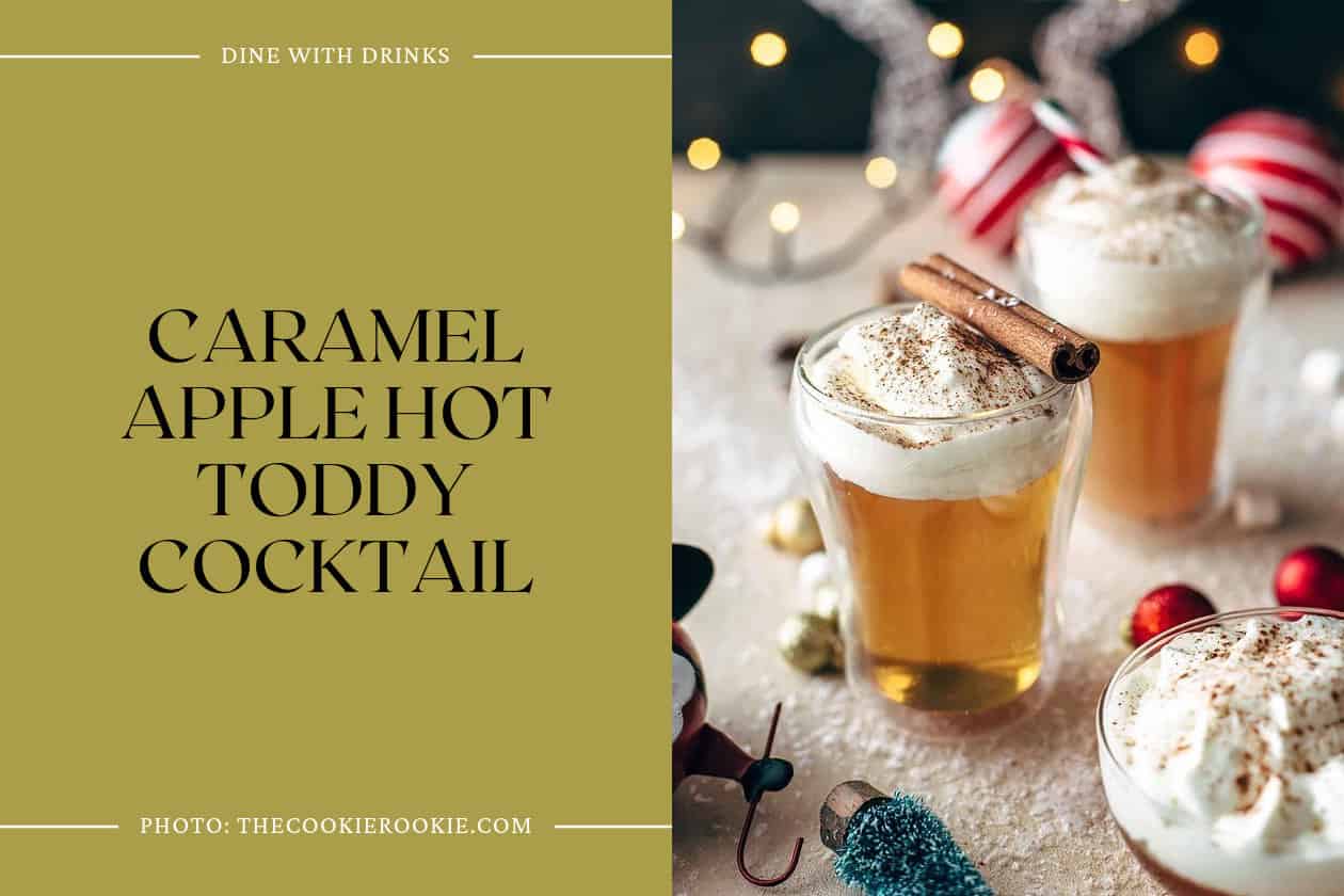 Caramel Apple Hot Toddy Cocktail