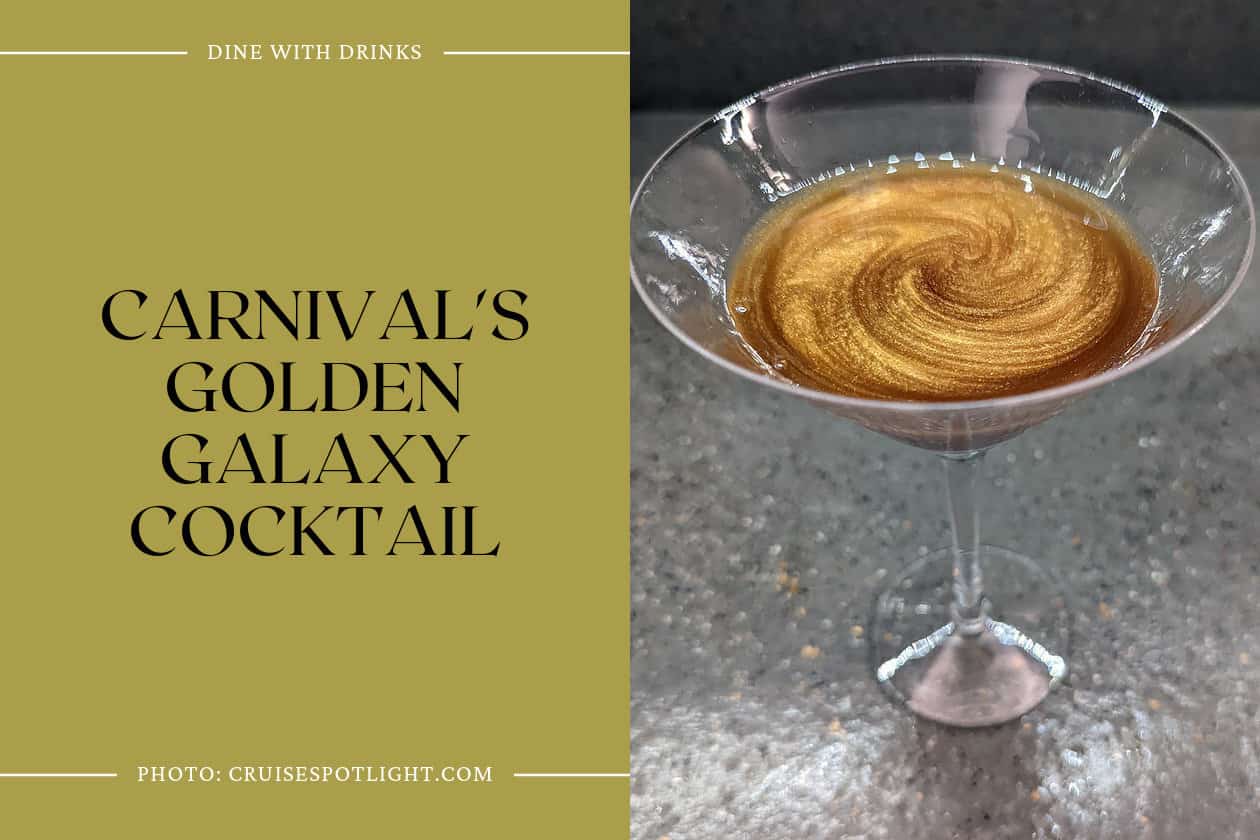 Carnival's Golden Galaxy Cocktail