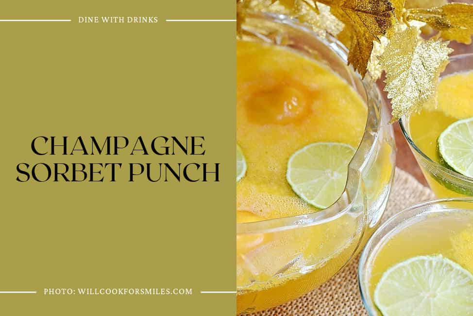 Champagne Sorbet Punch