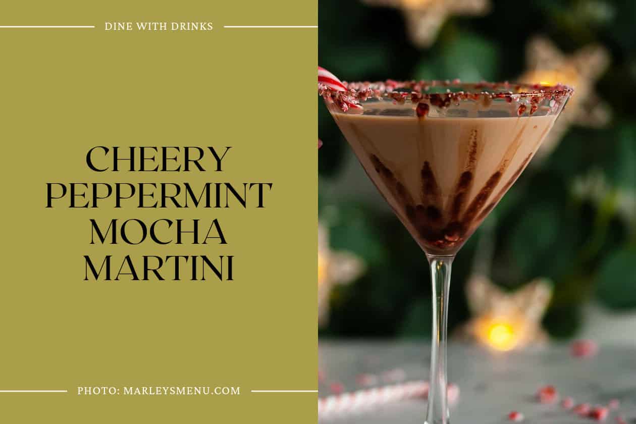 Cheery Peppermint Mocha Martini