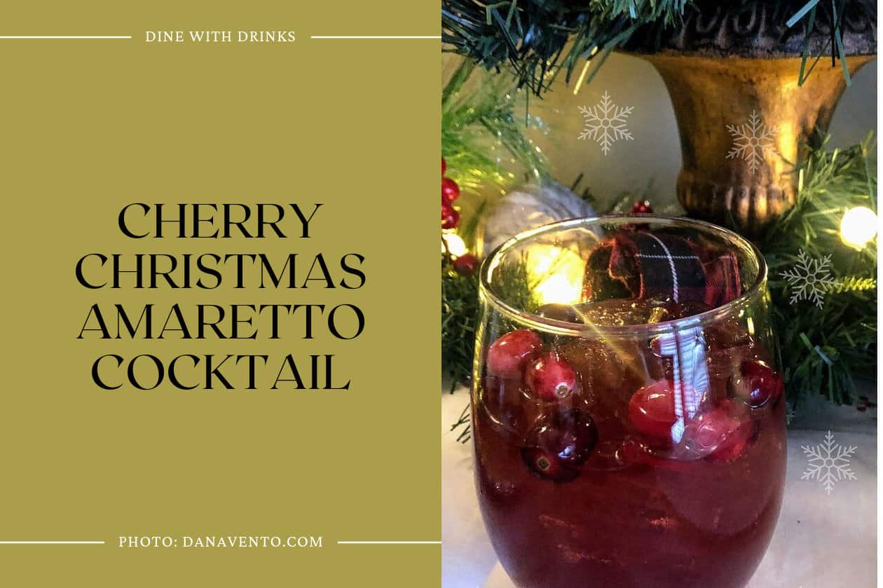 Cherry Christmas Amaretto Cocktail