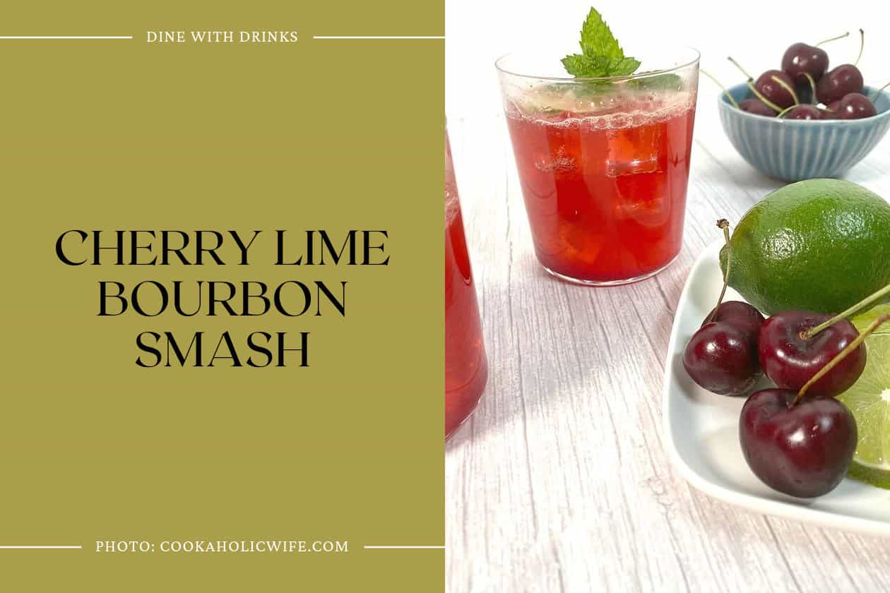 Cherry Lime Bourbon Smash