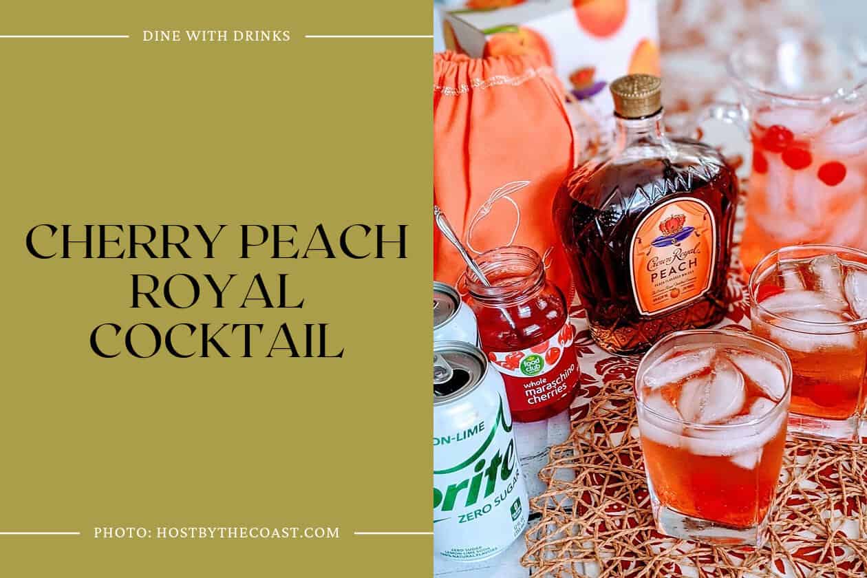 Cherry Peach Royal Cocktail