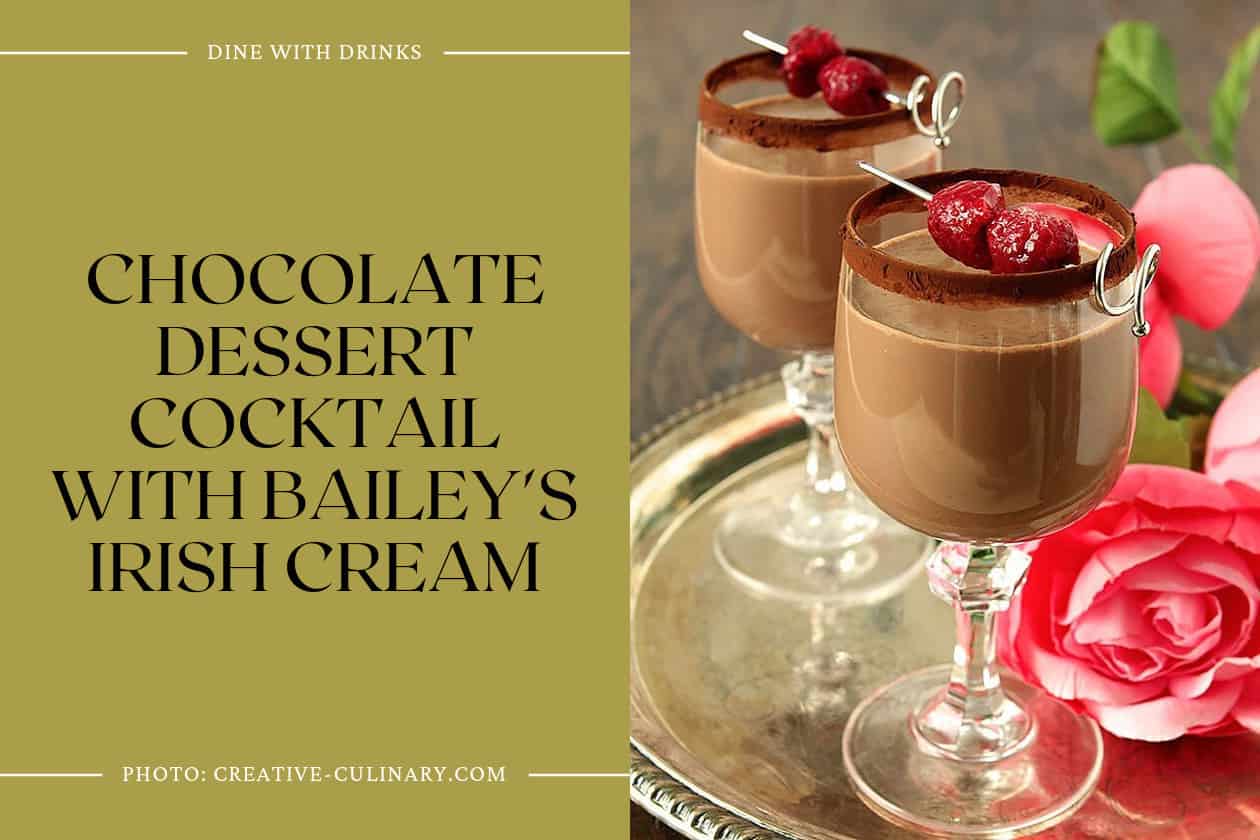 Chocolate Dessert Cocktail With Bailey's Irish Cream
