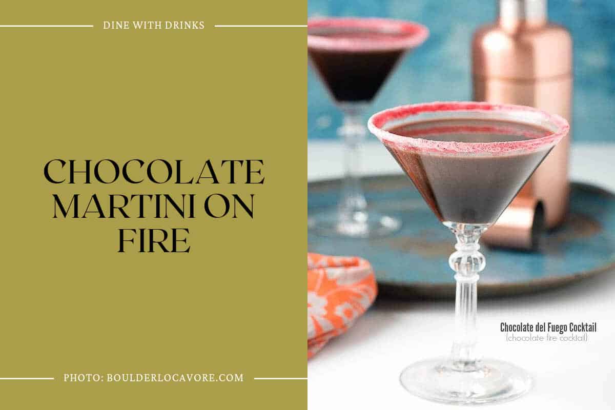 Chocolate Martini On Fire