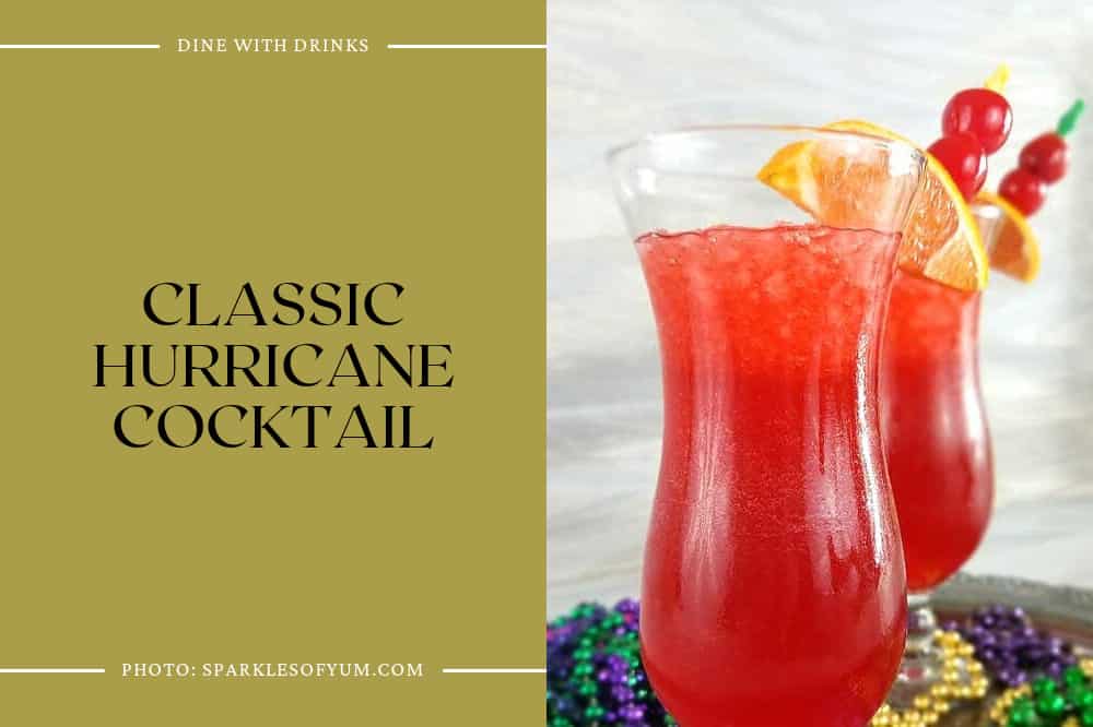 Classic Hurricane Cocktail