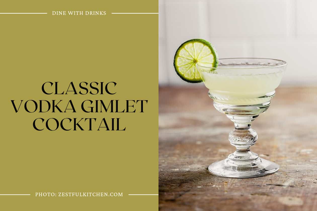 Classic Vodka Gimlet Cocktail