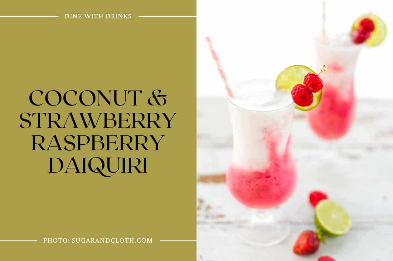 Coconut & Strawberry Raspberry Daiquiri