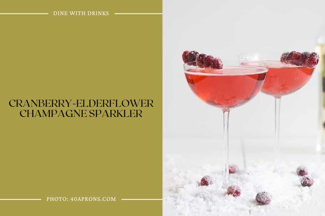 Cranberry-Elderflower Champagne Sparkler