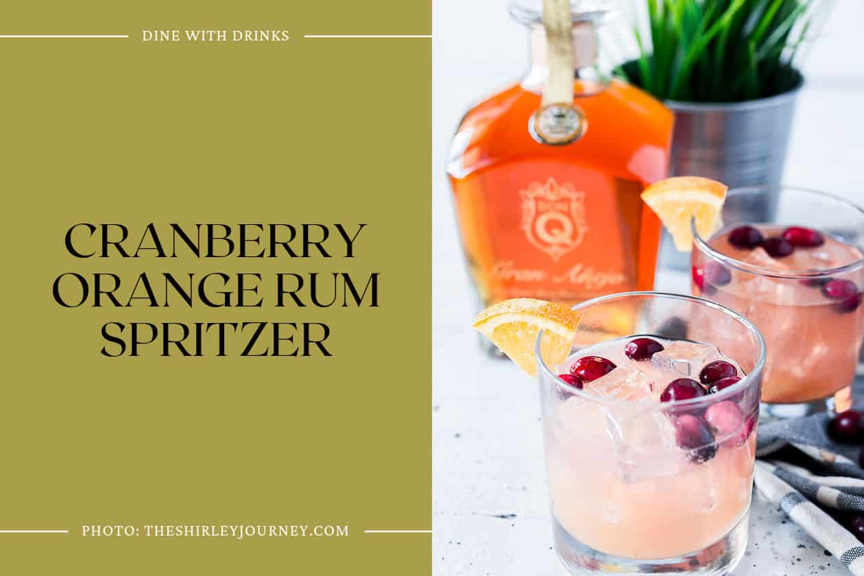 Cranberry Orange Rum Spritzer