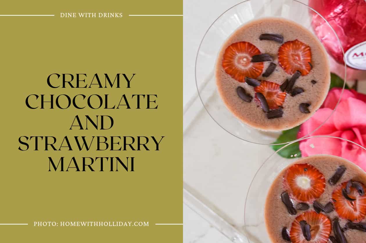 Creamy Chocolate And Strawberry Martini