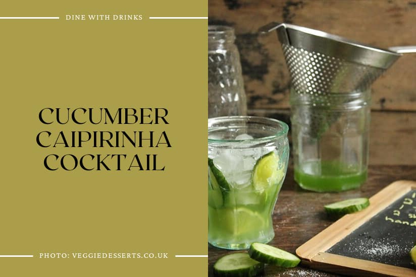 Cucumber Caipirinha Cocktail