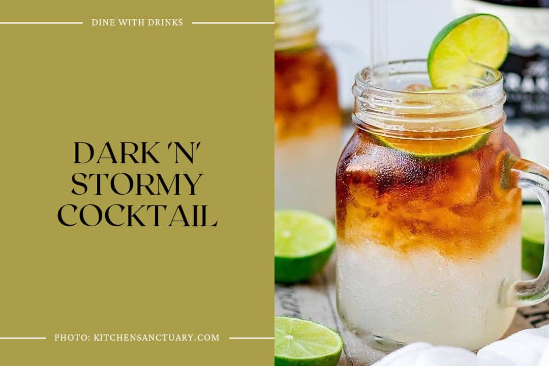 Dark 'N' Stormy Cocktail