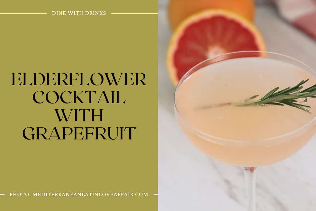 Elderflower Cocktail With Grapefruit