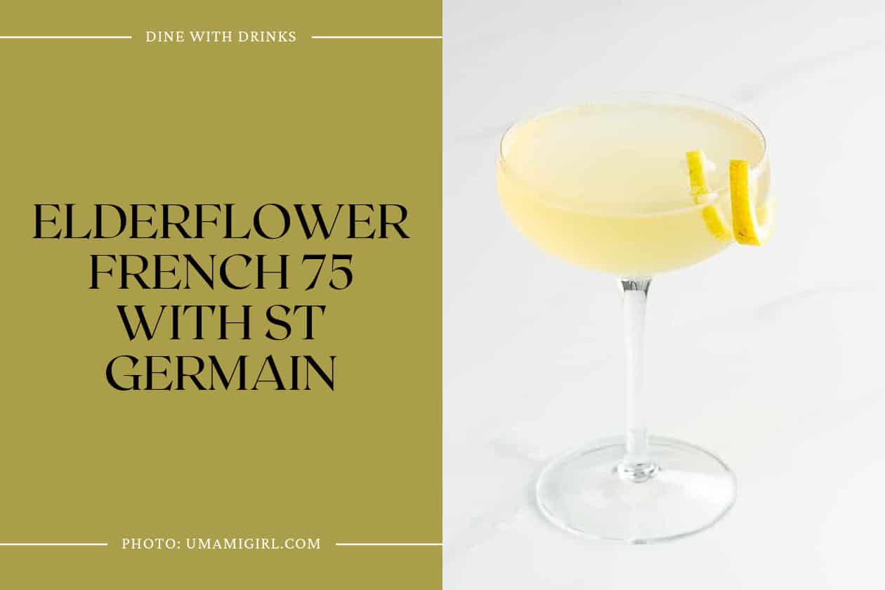 Elderflower French 75 With St Germain