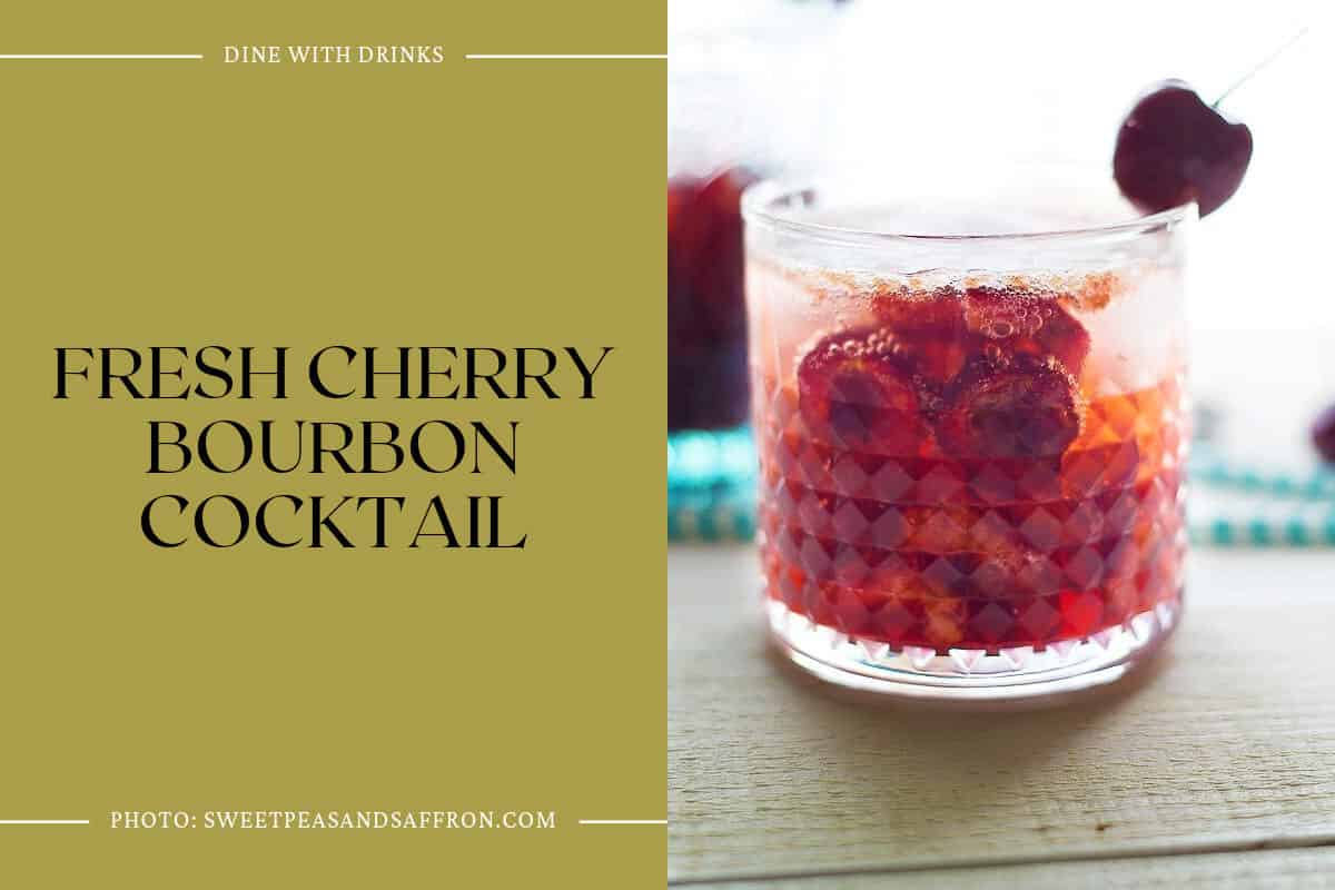 Fresh Cherry Bourbon Cocktail