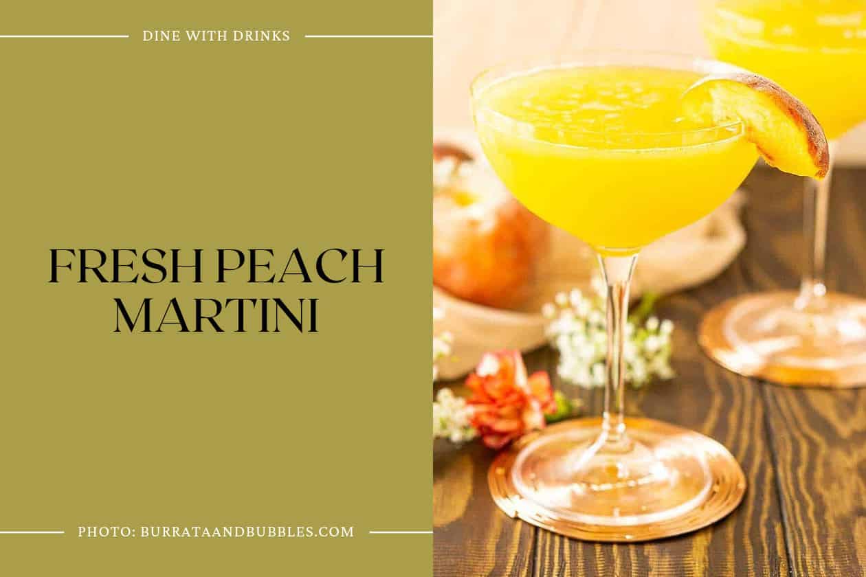 Fresh Peach Martini