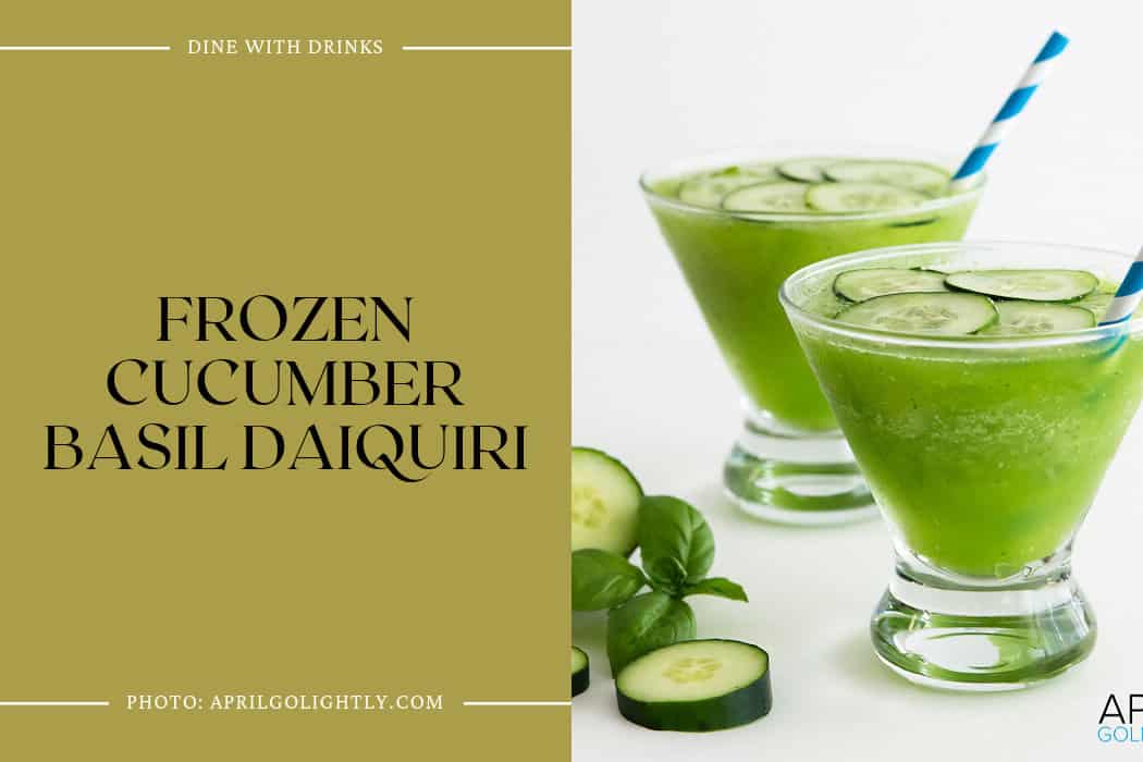Frozen Cucumber Basil Daiquiri