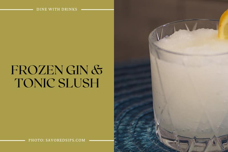 Frozen Gin & Tonic Slush