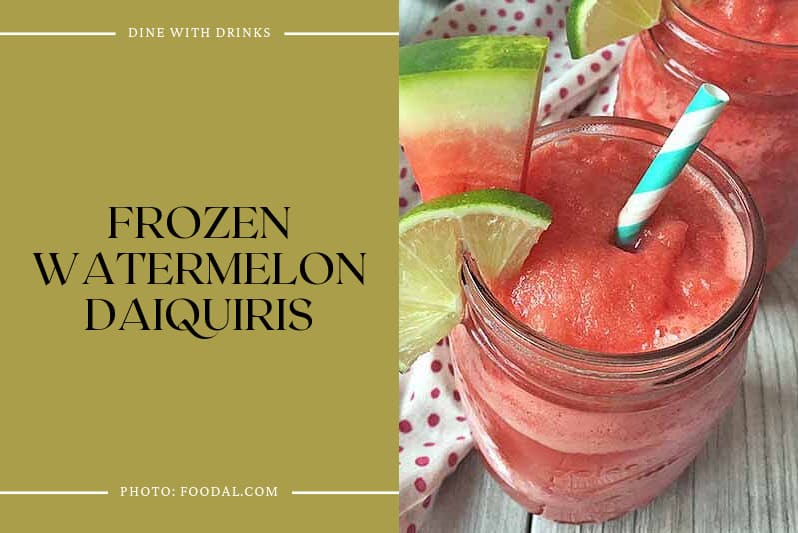 Frozen Watermelon Daiquiris