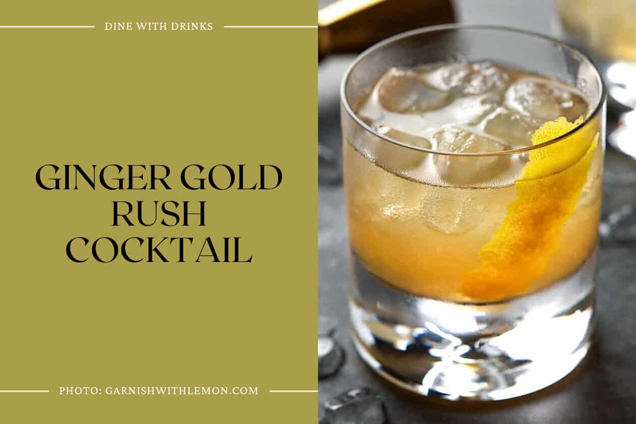 Ginger Gold Rush Cocktail