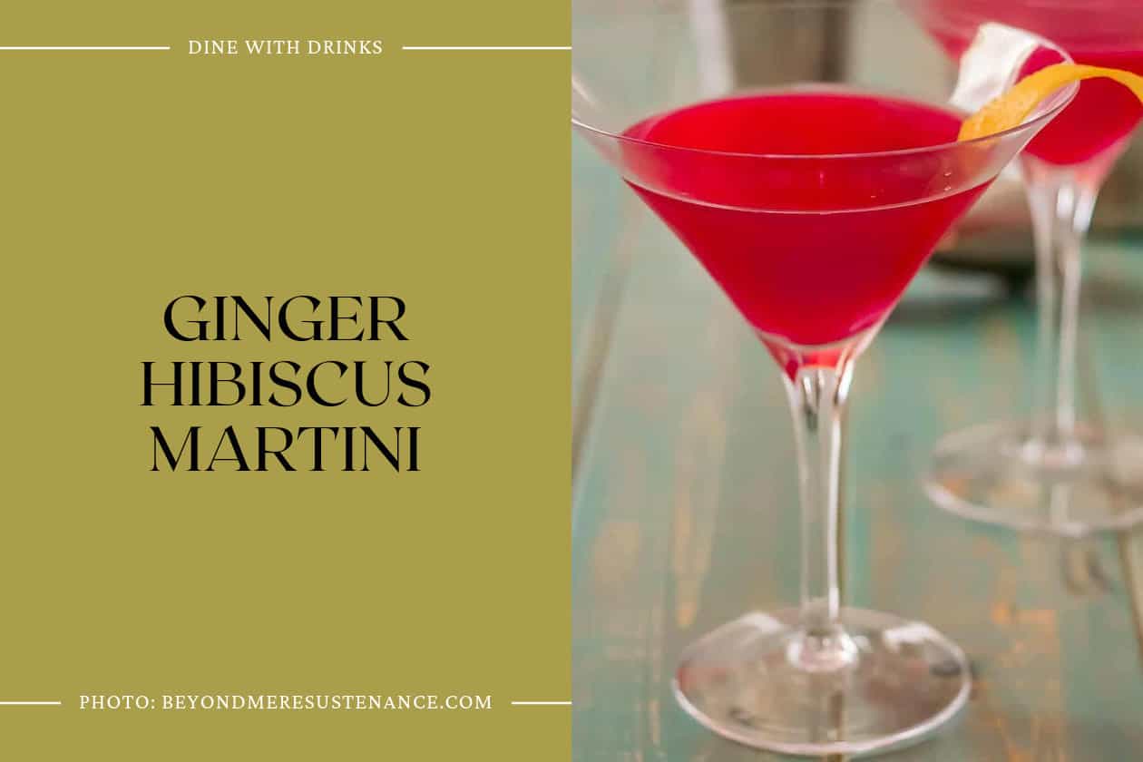 Ginger Hibiscus Martini