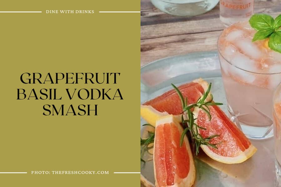 Grapefruit Basil Vodka Smash