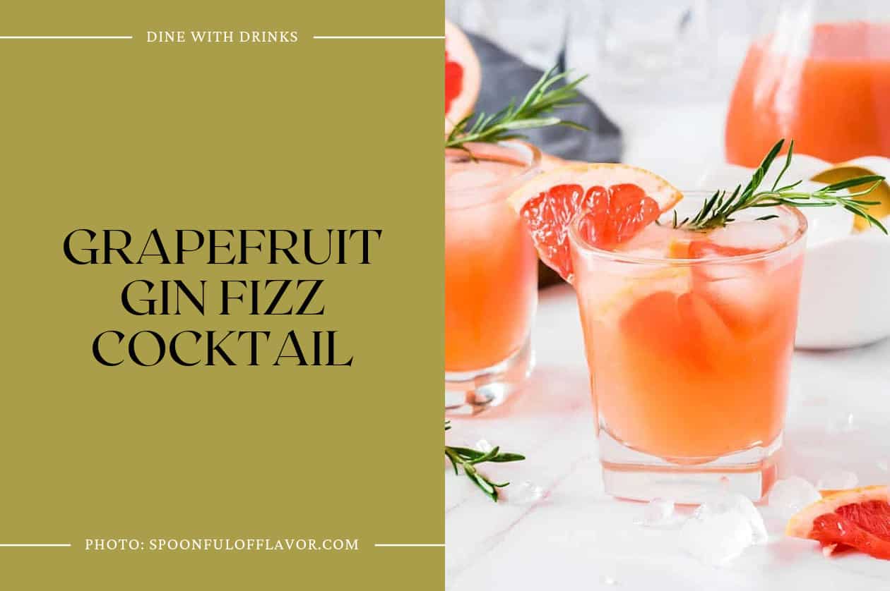 Grapefruit Gin Fizz Cocktail