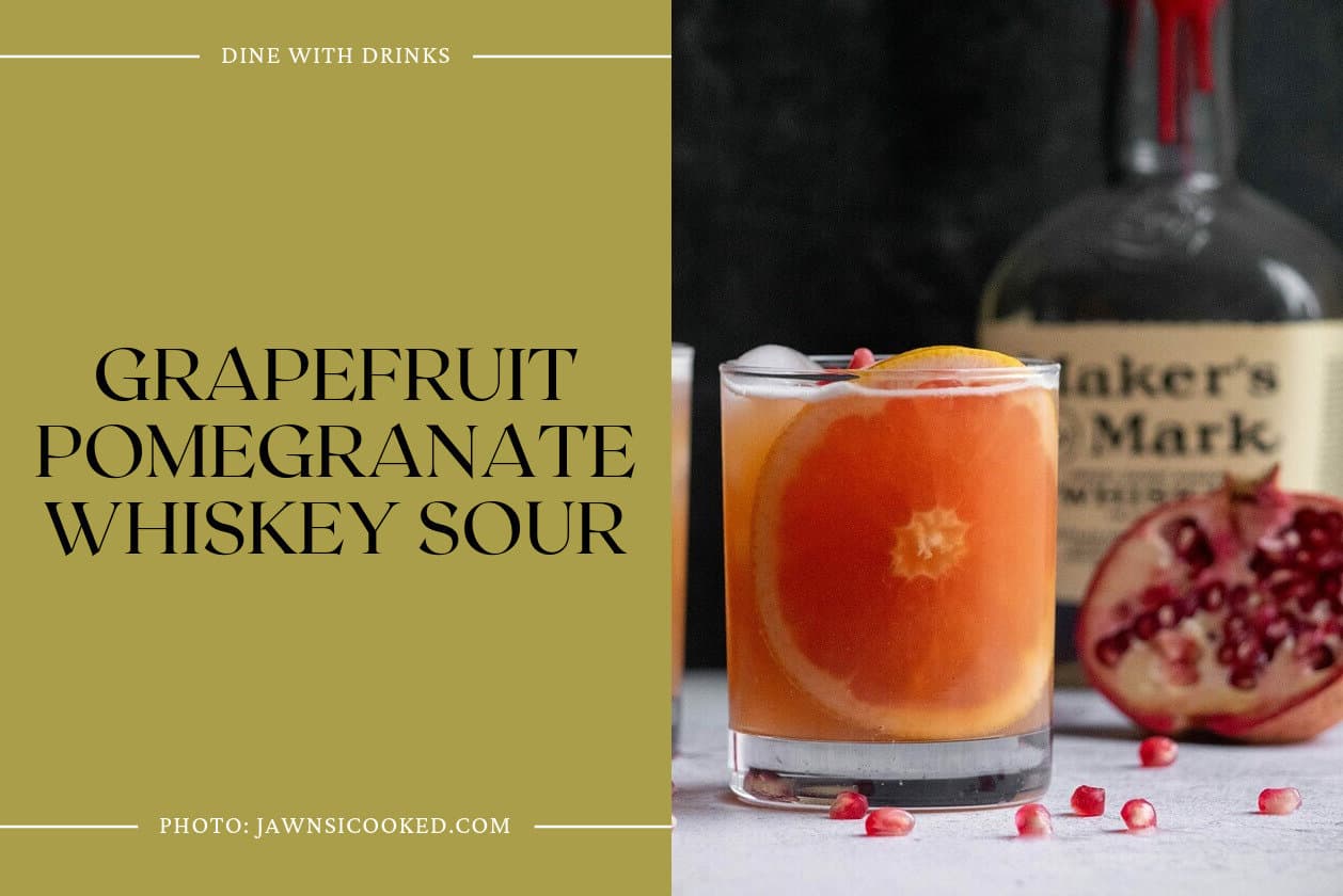 Grapefruit Pomegranate Whiskey Sour