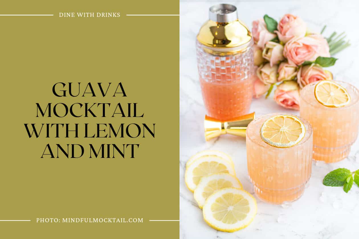 Guava Mocktail With Lemon And Mint