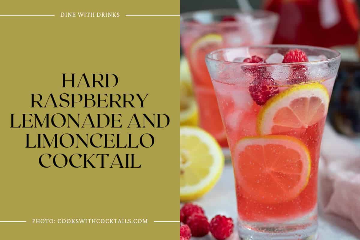 Hard Raspberry Lemonade And Limoncello Cocktail