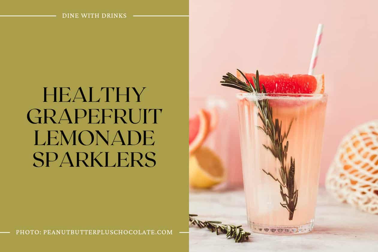 Healthy Grapefruit Lemonade Sparklers