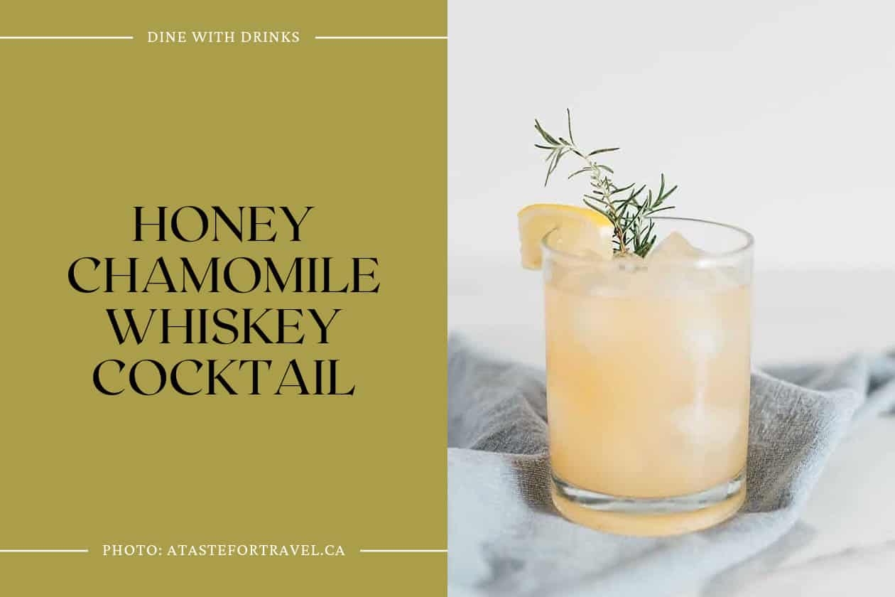 Honey Chamomile Whiskey Cocktail