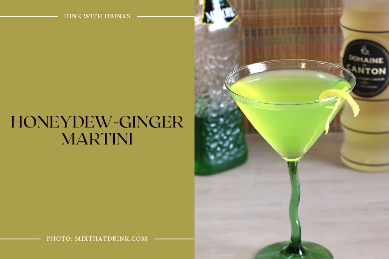 Honeydew-Ginger Martini