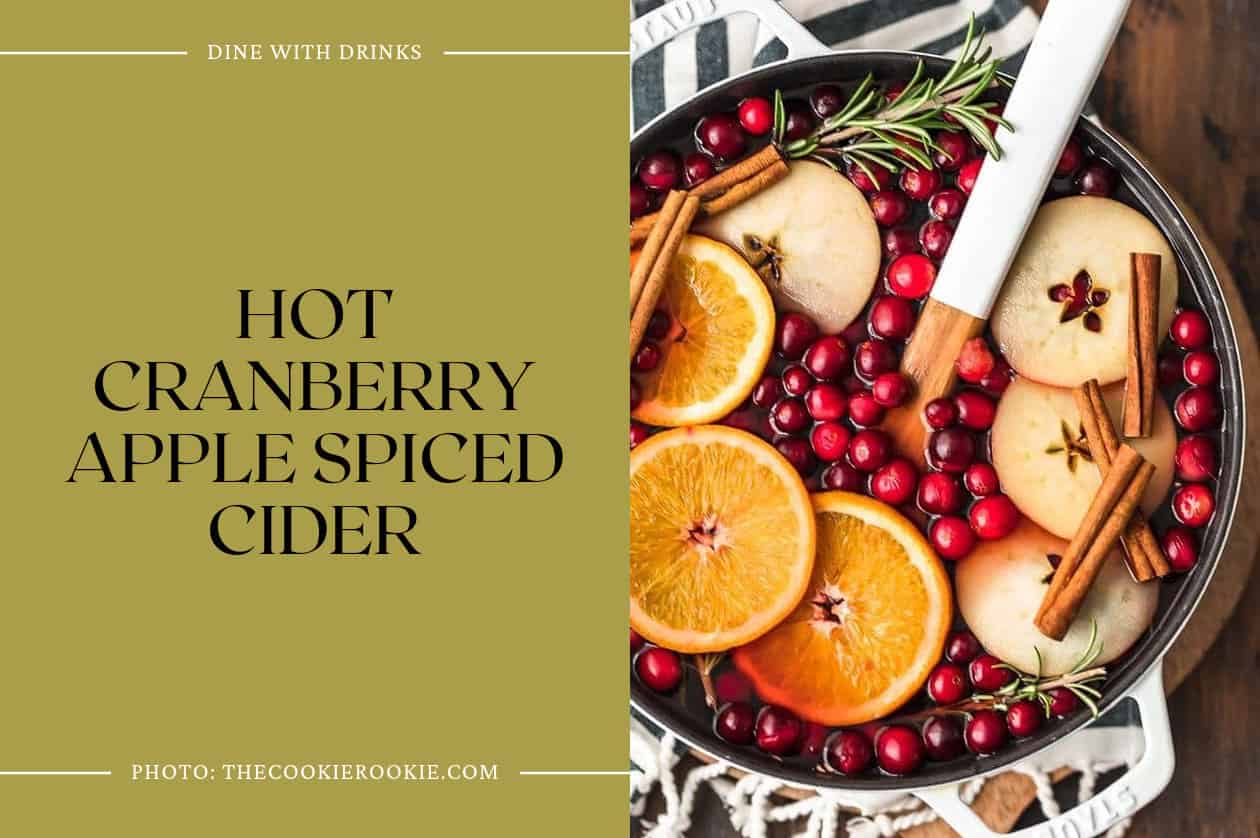 Hot Cranberry Apple Spiced Cider