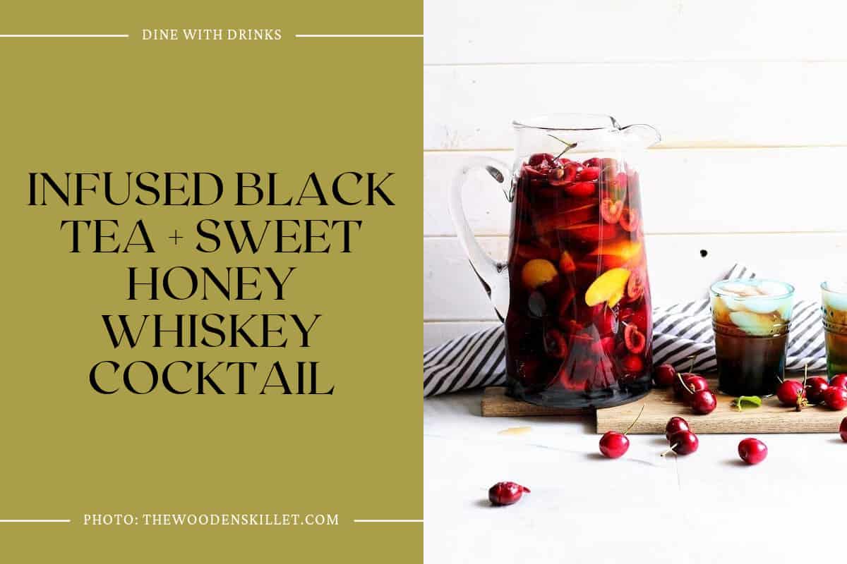 Infused Black Tea + Sweet Honey Whiskey Cocktail