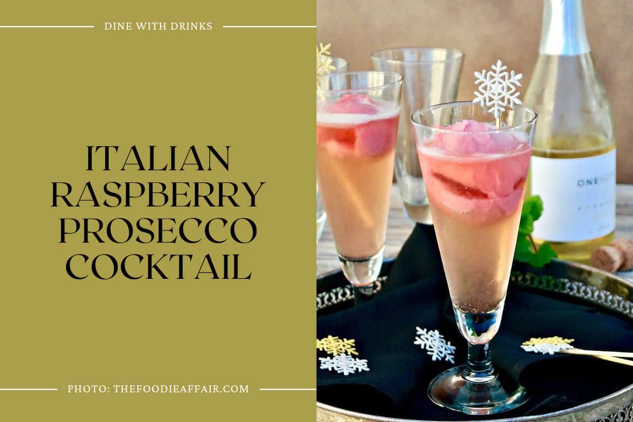 Italian Raspberry Prosecco Cocktail