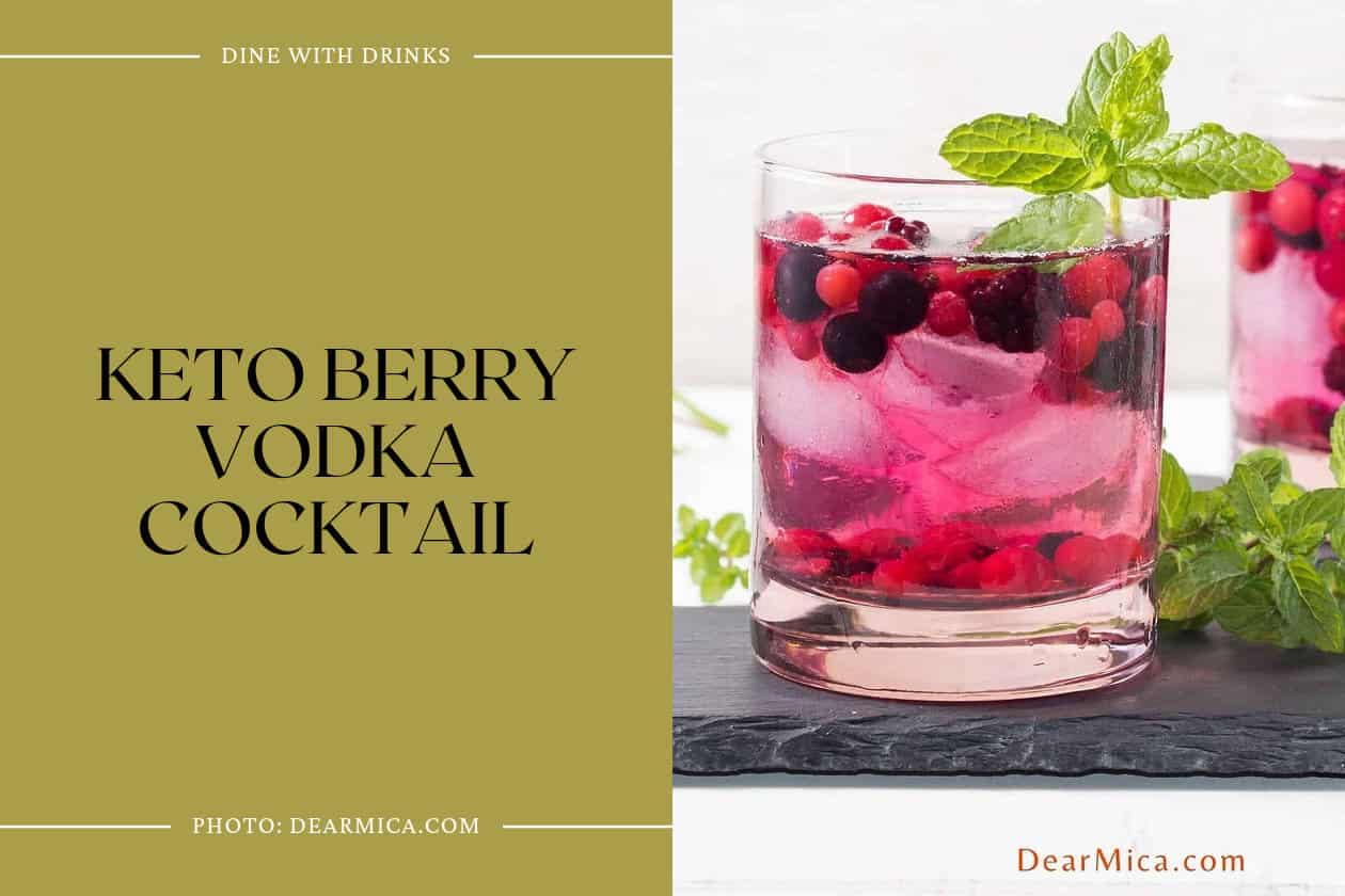 Keto Berry Vodka Cocktail
