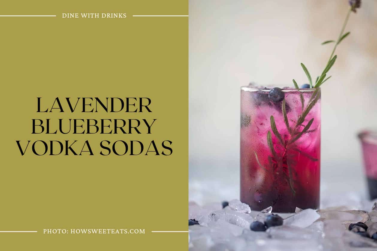 Lavender Blueberry Vodka Sodas